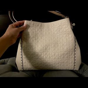 White coach handbag